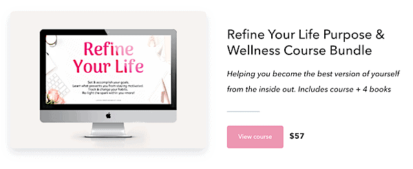 mental wellness blog for sale earning 4 figures course