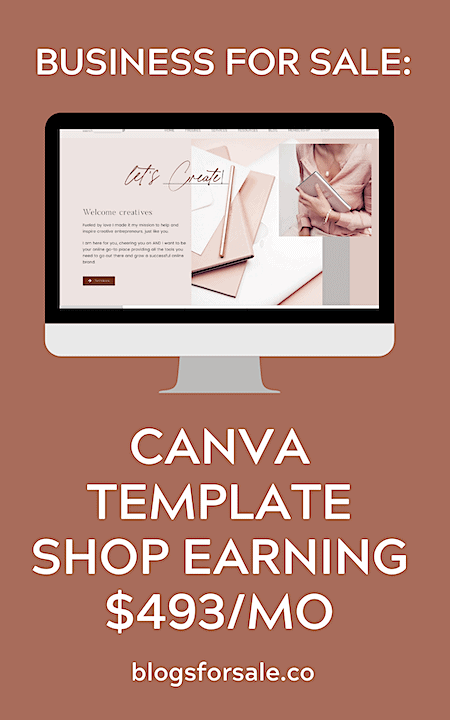profitable canva template business for sale