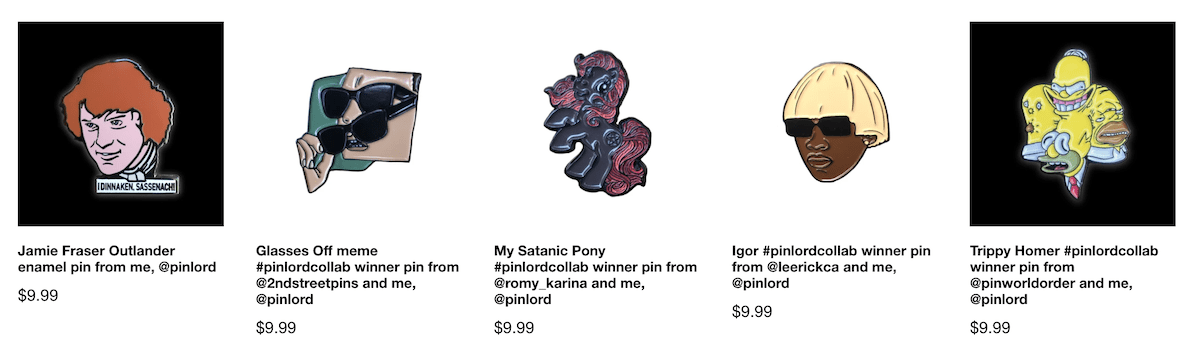 Shopify business for sale enamel pins