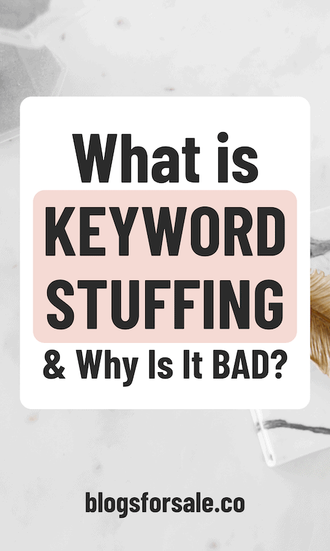 What is keyword stuffing and why is it bad? Here's why and how to avoid it.