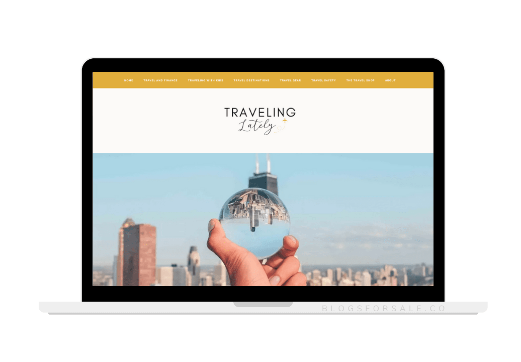 Sold: Traveling Niche Site With Premium Domain 1