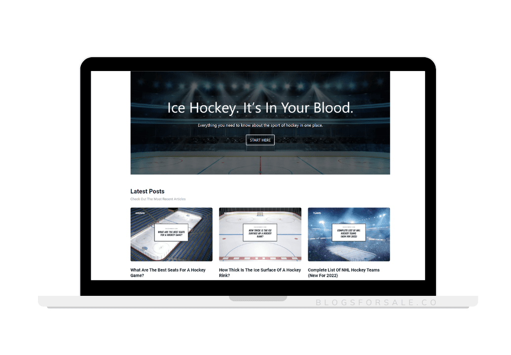 hockey brief website page