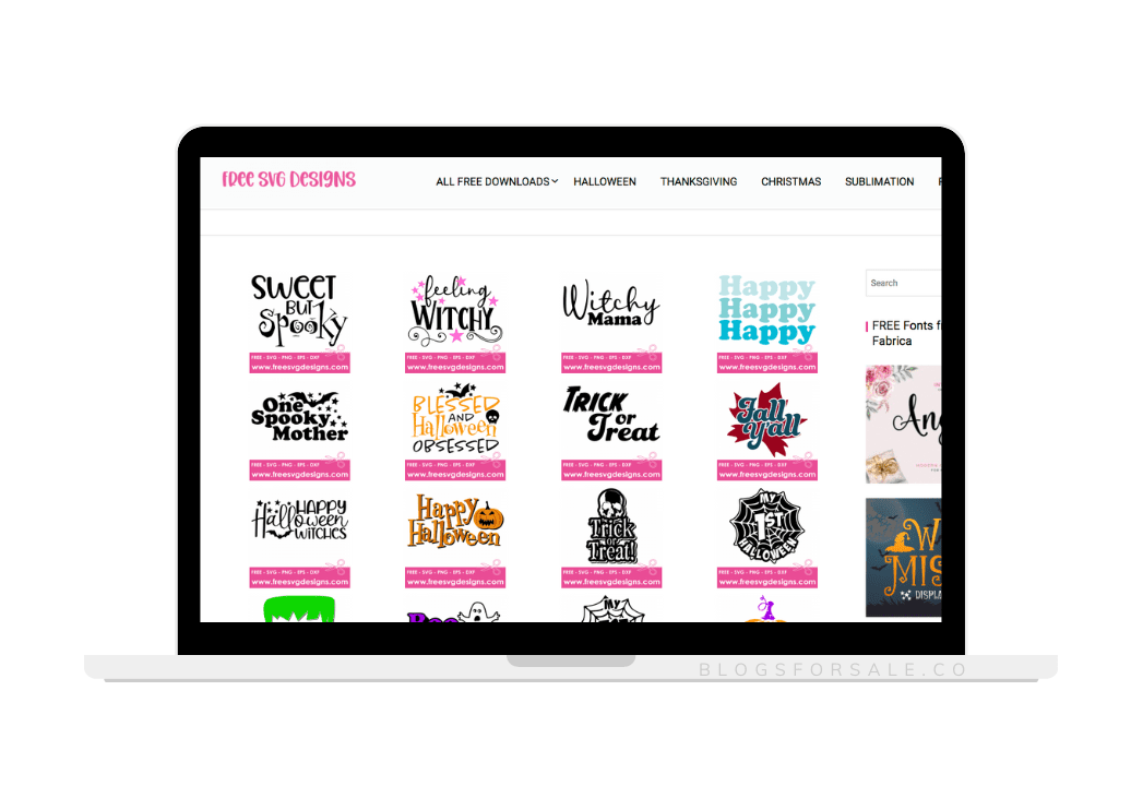 graphic design and digital goods website for sale