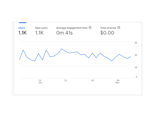 streamer site Google Analytics stats